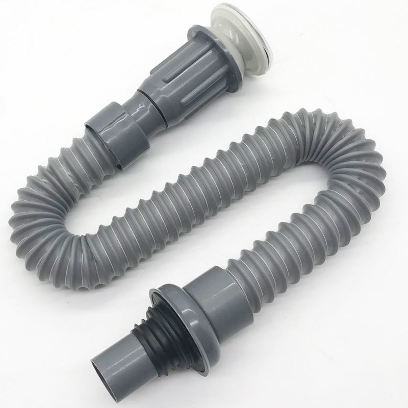 洗手盆不锈钢下水软管连体式台脸盆翻板排水面盆一体X式下水器白