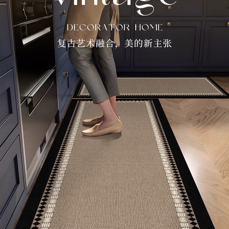 厨房地垫是防滑g和防油,可洗涤和可擦拭地毯,吸水地垫,特殊的覆古