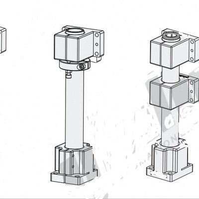 机构安装组件底座/立柱/锁块/加强块ZCD01-D25ZCD01-D35ZCD01-D50