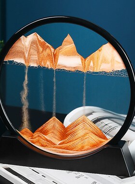 流沙画摆件创意艺术沙漏客厅酒柜电视柜装饰O品送女生同学生日礼