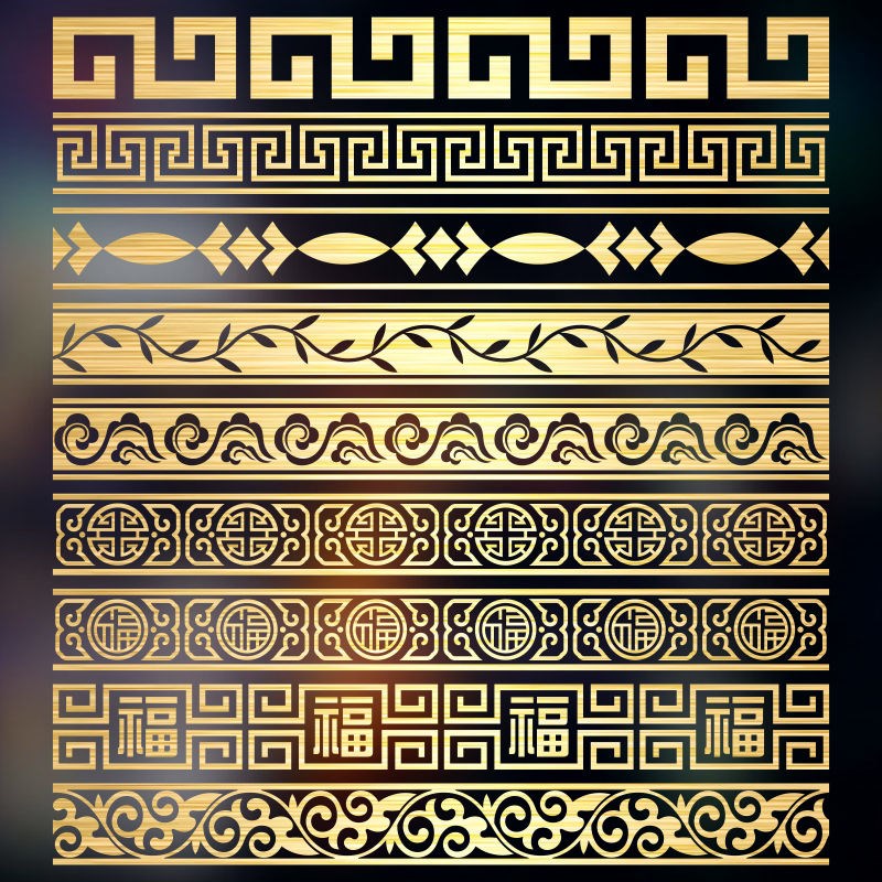 腰线玻璃门贴纸防撞提示美化玻璃门贴纸中国N风墙贴店铺橱窗花边