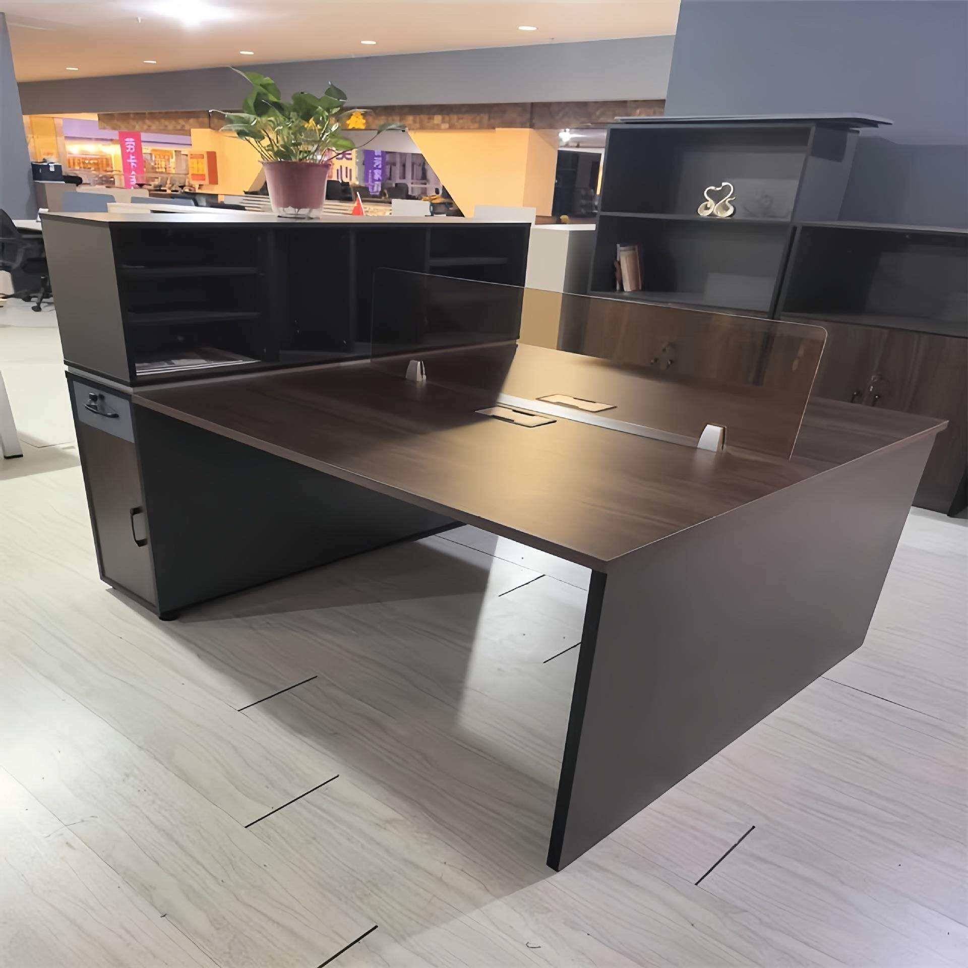 职员办公桌椅组合2/4/6人位屏风挡板财务办公卡座员工工位电脑桌