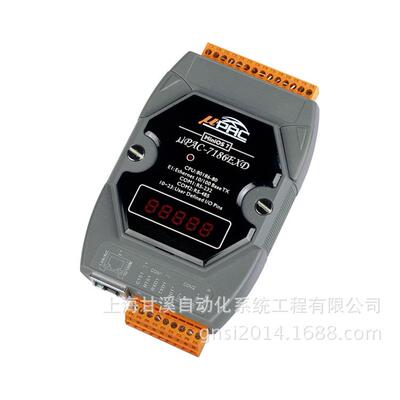 泓格μPAC-7186EX可编程支持IO扩展MiniOS7以太网控制器
