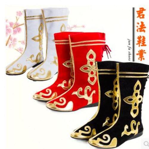 蒙古舞蹈靴男女新款藏族演出少数民族靴子表演艺考大码2022跳舞