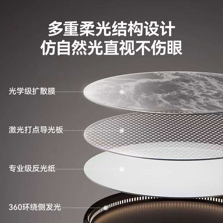 极简卧室灯创意个性云雾主灯意式轻奢高端餐厅书房间护眼吸顶灯具
