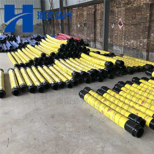 混凝土输送泵车末端3米软管 DN125钢丝软管 钢丝耐磨软管
