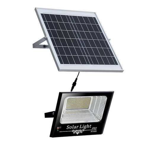 跨境铝材户外led智能数显300W500瓦太阳能泛光灯太阳能庭院投光灯