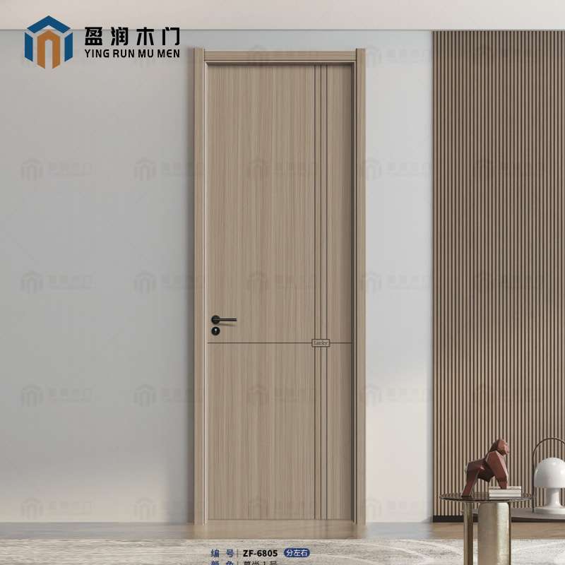 轻奢实木复合碳晶门生态门免漆整套房间卧室门酒店隔音室内门平开