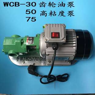 自吸式齿轮油泵WCB-75-50-30 输油泵液压泵 机油泵 高粘度抽油泵
