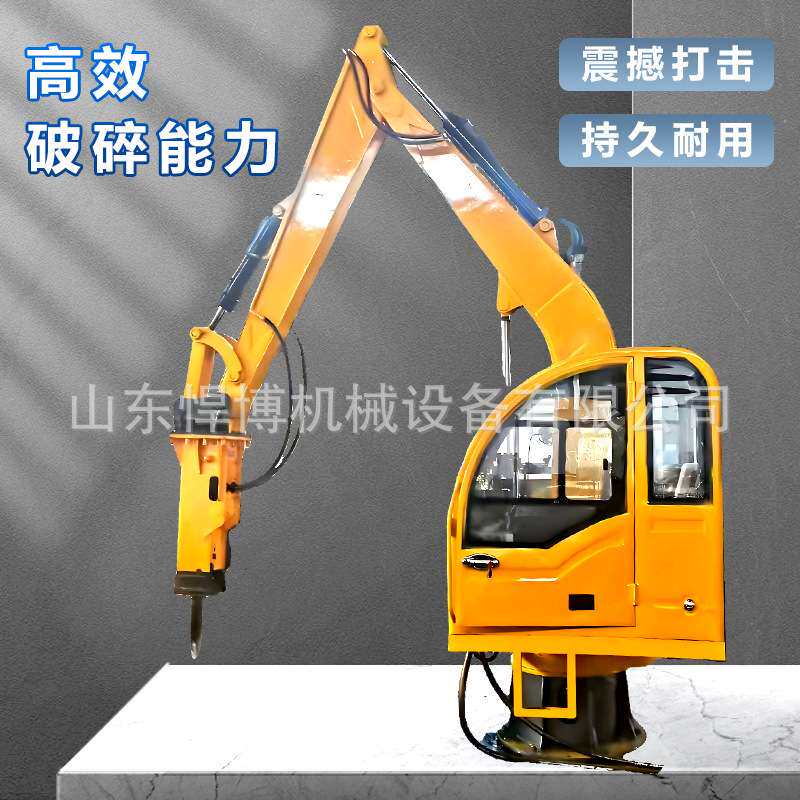 固定式破碎站矿山破碎设备液压碎石机械破碎站固定式全液压破碎机
