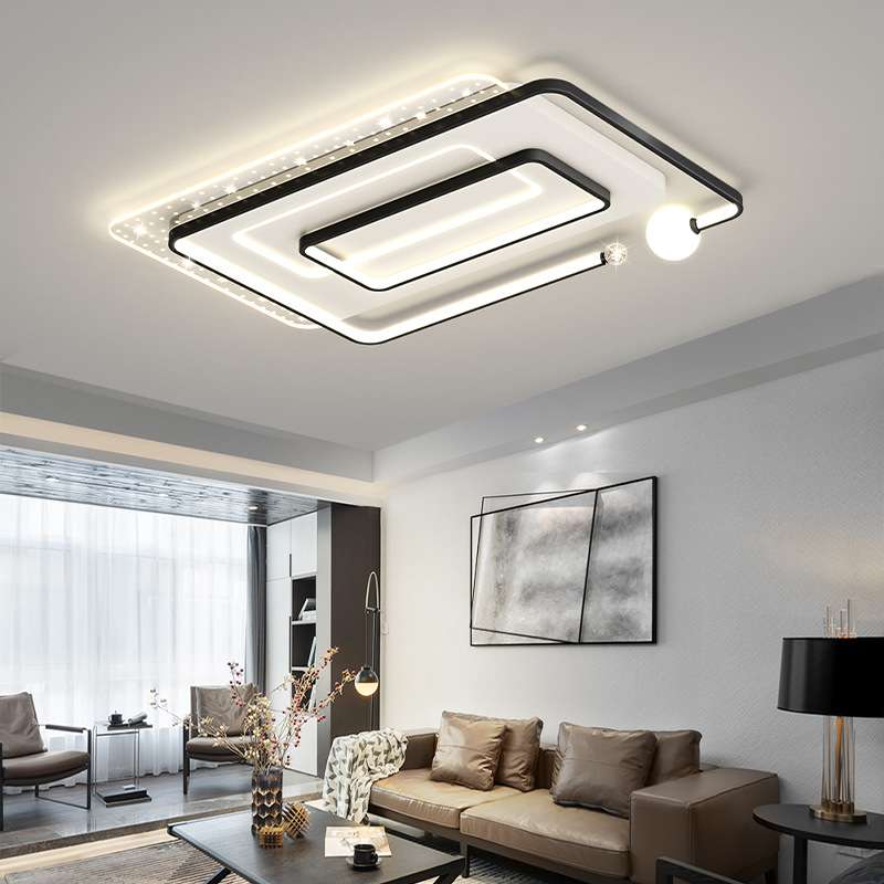 led吸顶灯卧室客厅灯简约现代长方形客厅灯