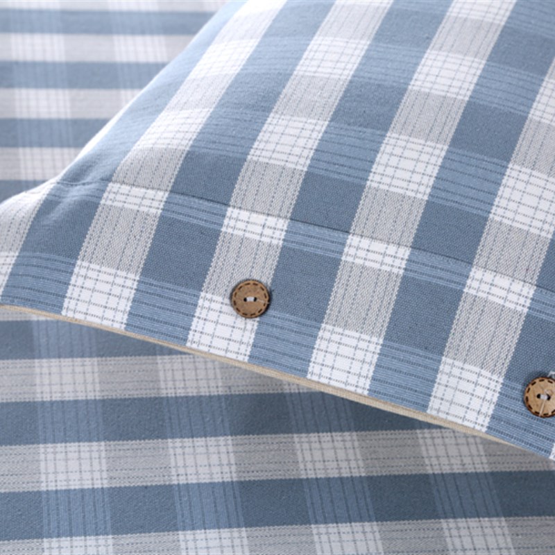 新款!加厚全棉老粗布凉席三件t套1.5床1.8双人100%全棉32支纱夏季