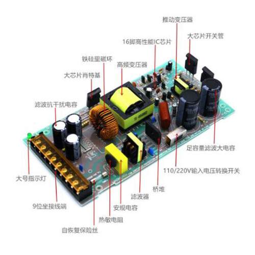 AC转DC48V 400W开关电源交流转直流恒压变压器火牛电压转换器电源