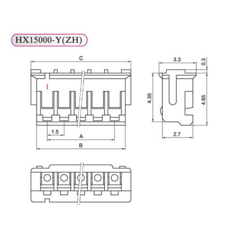 HXH红星接插件ZH-2R 3R 4R 5R 6R 7R 8R空中对插连接器 HX15000