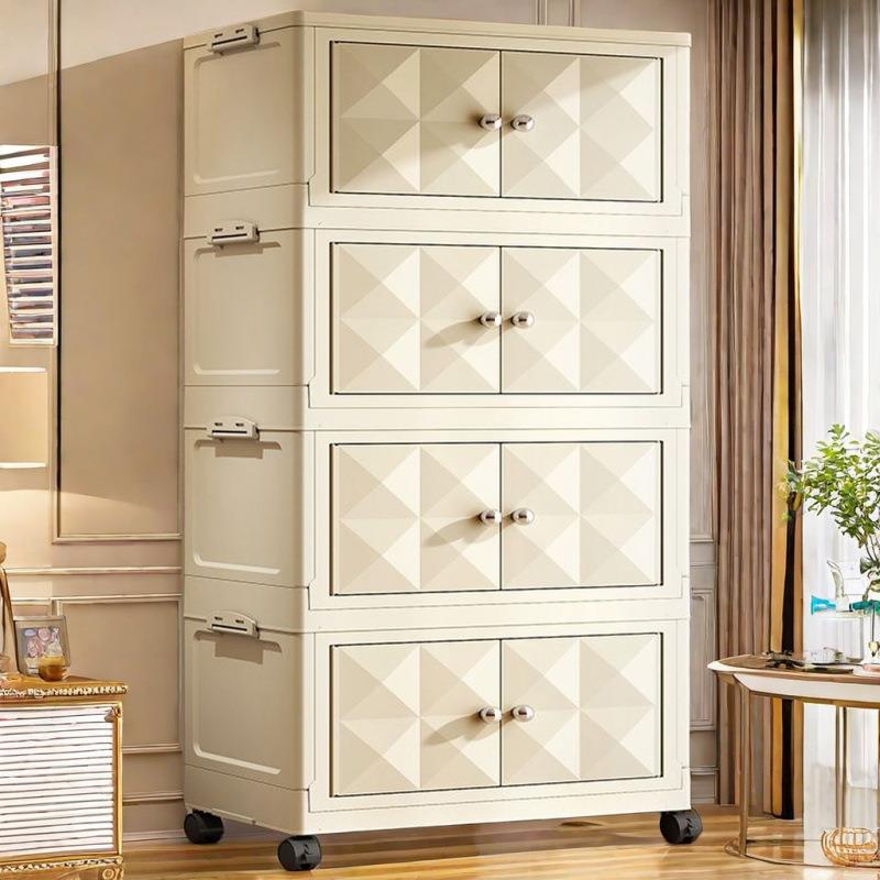 加厚置物架欧式收纳柜家用整理架搁板多功能储物柜子