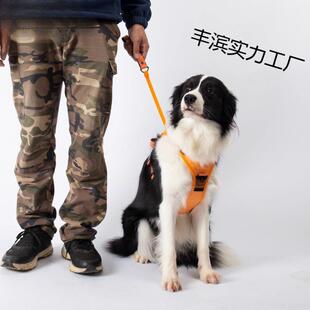 狗狗牵引绳胸背一体可伸缩遛狗绳中型大型犬宠物背心式背带防挣脱