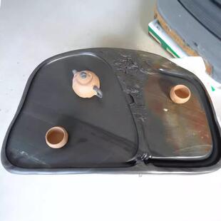 龙尾砚歙砚天然原石简约新中式茶盘砚石高端茶台石头大号茶海乌金