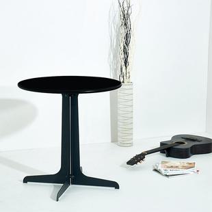 铁桌子圆方形白黑色铁桌咖啡奶茶餐桌休闲桌洽谈铁艺圆桌户外长桌