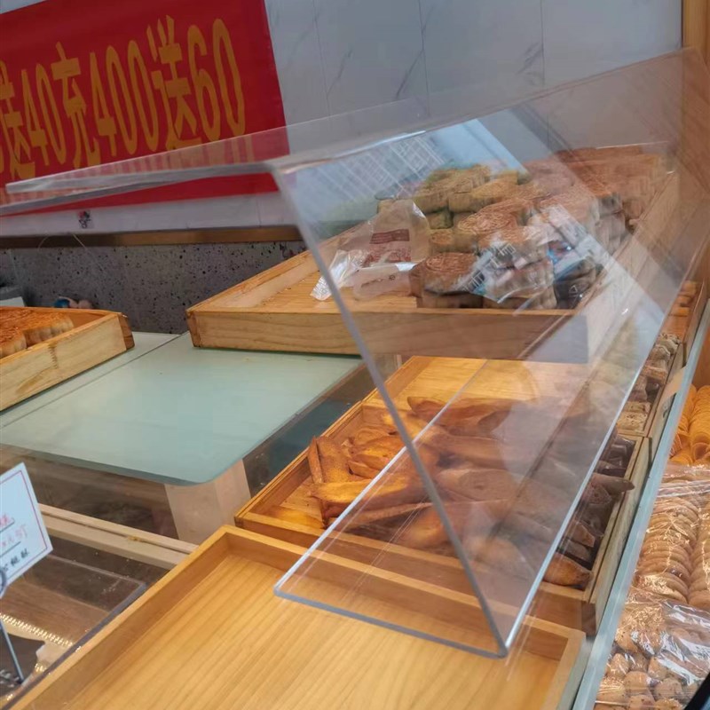 网红咖啡厅玻璃吧台面包柜面包展示柜饼干糕点桌S面橱窗柜子西点