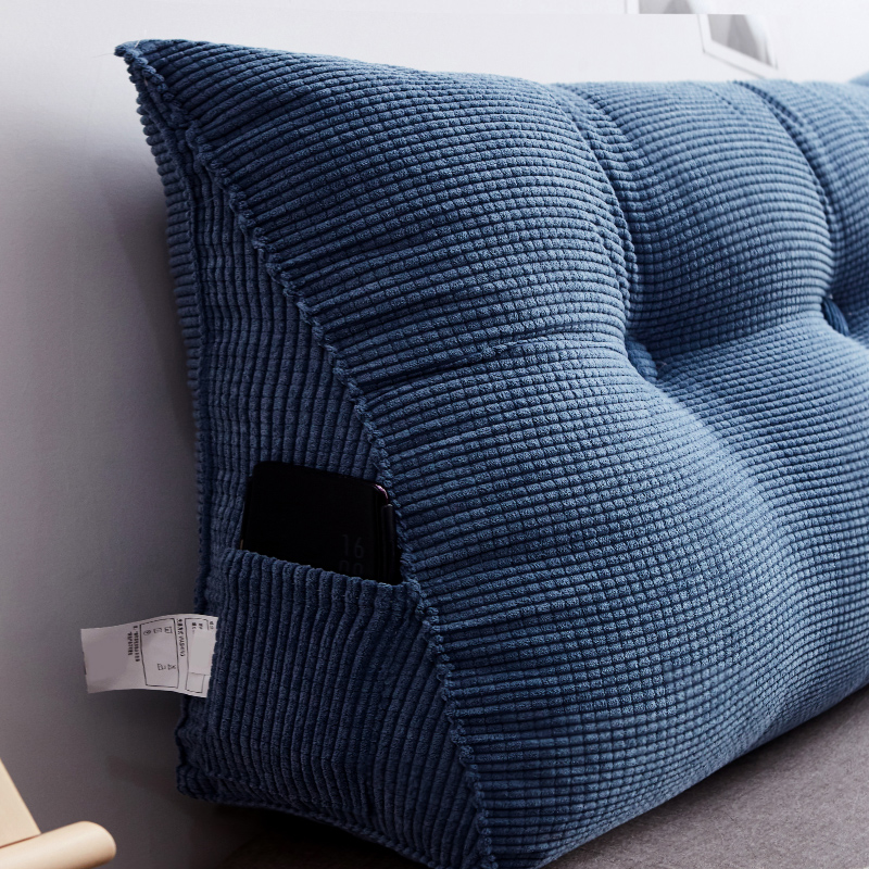 床头靠垫床上大靠背垫抱枕可拆洗榻榻米靠枕三角软包简.约现代枕