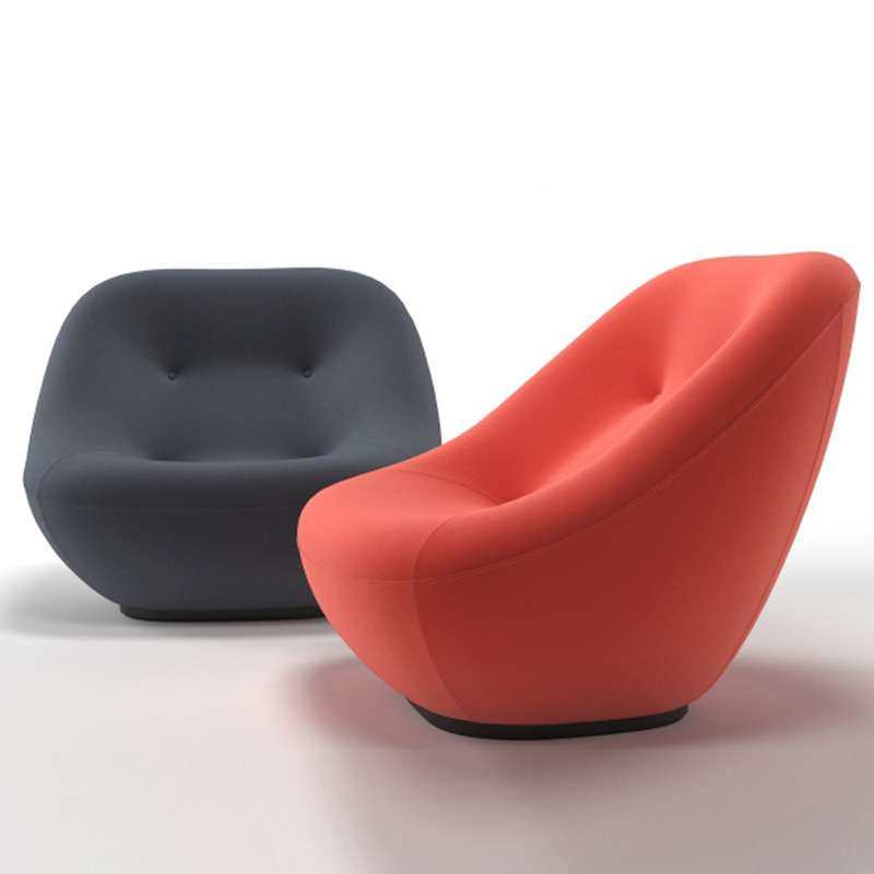 写意空间Ligne Roset Bonnie单人双人创意设计小户型弧形休闲沙发