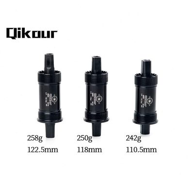 2.511铝中轴8mm116812格五多方孔通用山地自行车6种规 mm碗mm中轴