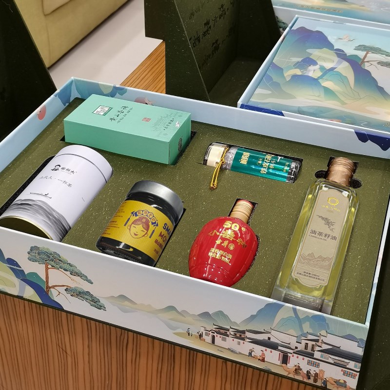 遇见风之阁安徽特产我把s安徽送给你企业领导商务礼品定制实用高