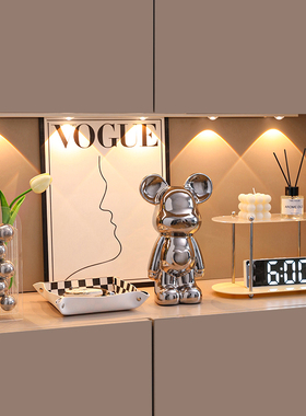 轻奢入户玄关摆件家居p客厅电视柜餐边酒柜装饰品钥匙收纳高档软