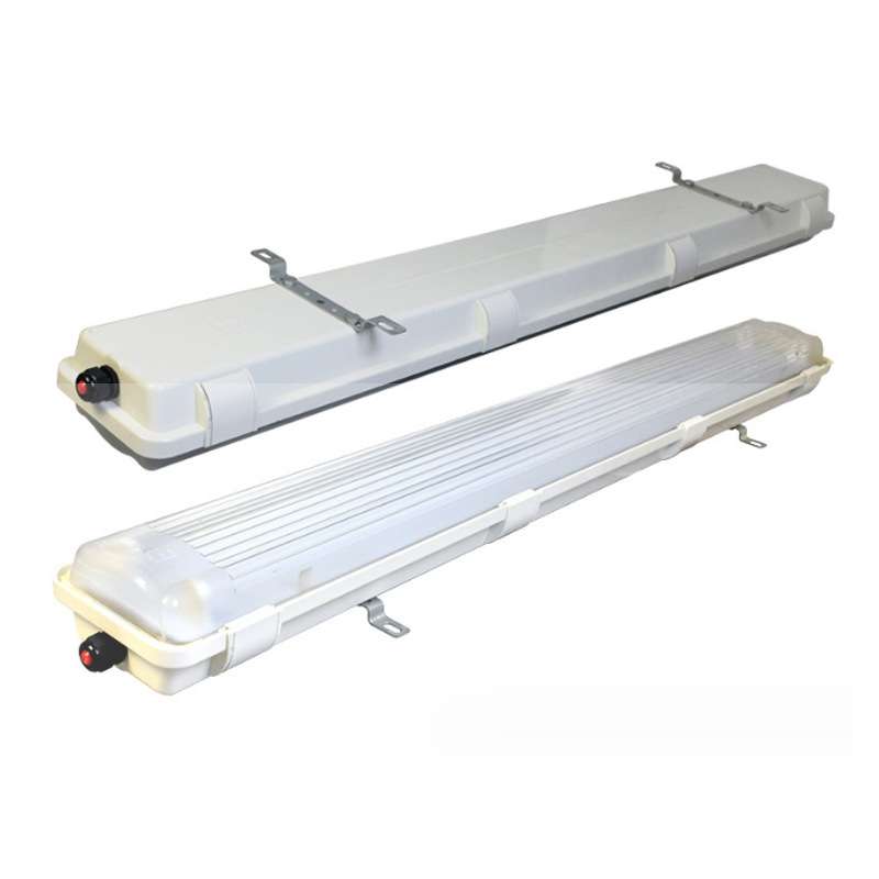 防爆灯管厂房仓库LED支架灯1.2m应急灯双管t818W2×18W防爆荧光灯