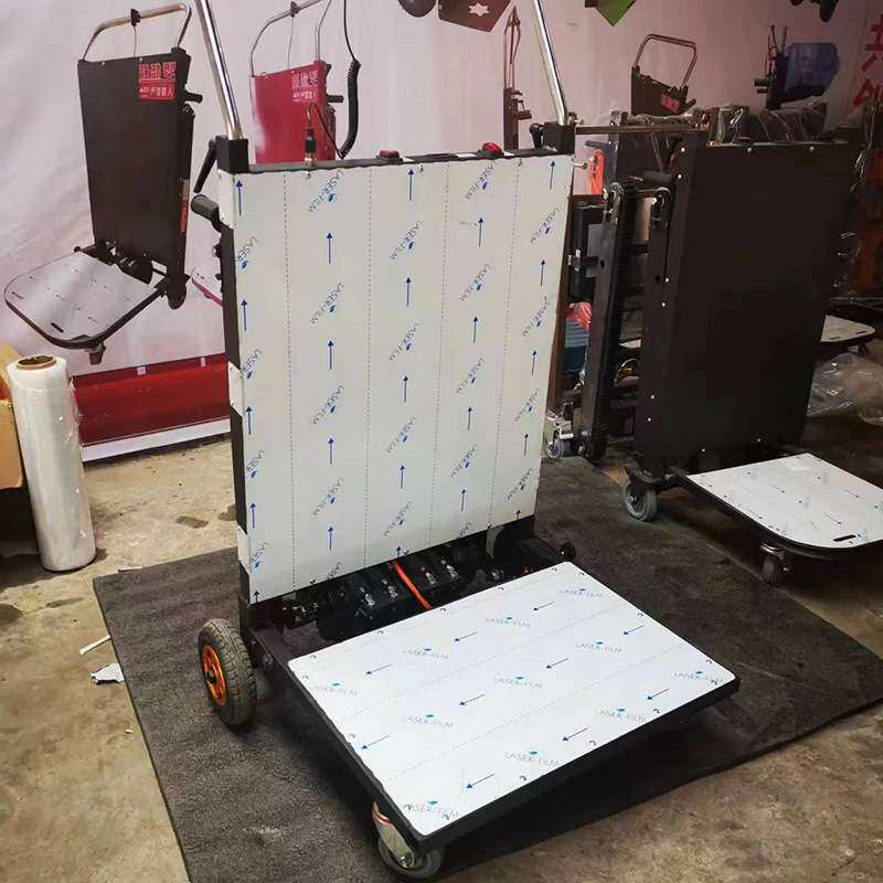 电动爬楼机上楼搬运履带式爬楼楼梯搬货爬搬运车工厂平板车带刹车