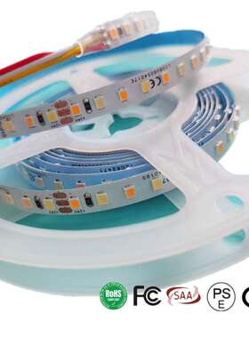 美规140灯双色灯带DC24V调光10CM7灯一剪 111LM/W高光效显指90