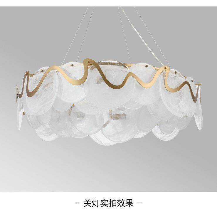澳大利亚saa客厅吊灯法式轻奢玻璃主卧现代简约全光谱卧室灯具