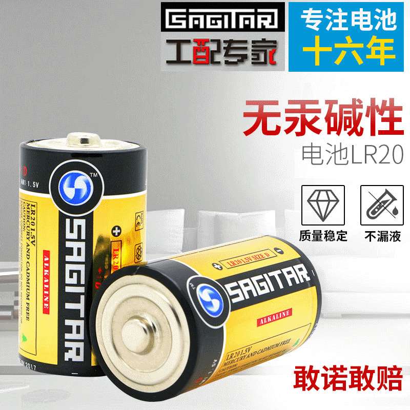 大号碱性电池 供应 LR20 D 车位锁20个整盒