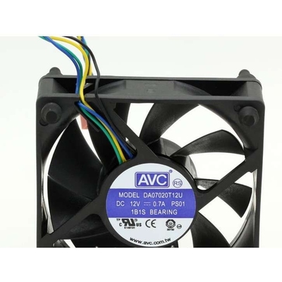 原装AVC DA07020T12U 7020 7cm 12V 0.7A 四线测速CPU散热风扇