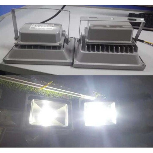 LED20W30W50W100瓦光控监控灯投光灯220V12V白天自己关晚上自动亮
