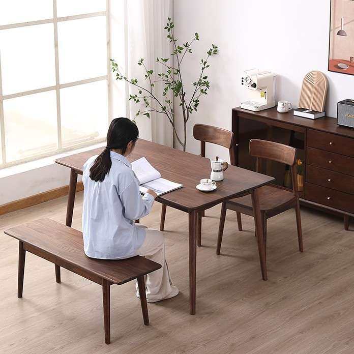 北美黑胡桃餐桌全实木轻奢现代简约家用小户型长方形饭桌椅子组合,鲜花速递/花卉仿真/绿植园艺,割草机/草坪机,淘宝优惠券,粉丝福利购,淘宝优惠卷