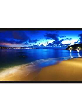 80/100/120/150寸4K金属画框幕布3D高清办公商务家庭影院抗光