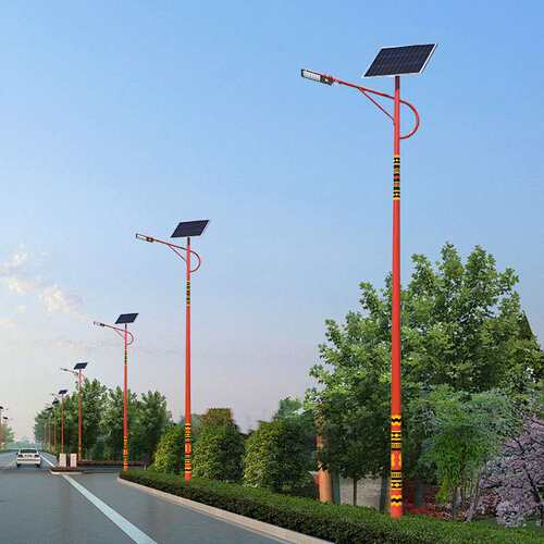太阳能路灯6米30W40W海螺臂A字臂景观灯超亮 一体化新农村LED路灯