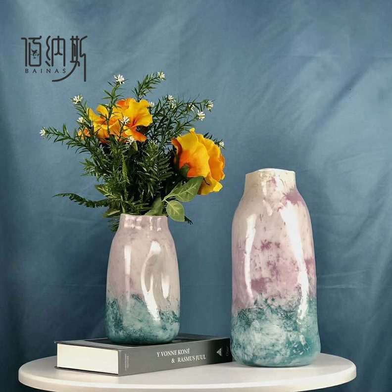 玻璃花瓶客厅北欧现代简约样板房餐厅电视柜