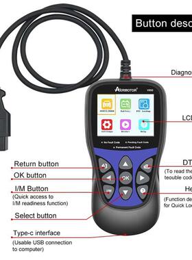 AERMOTOR v850 OBD2EOBD CODE READERE Car scanner 汽 车故障扫