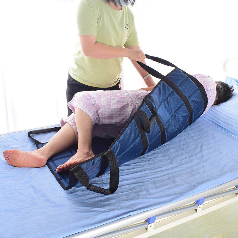 双人移承带 多把手过床转移翻身抬腿固定带转移垫 老人护理用品