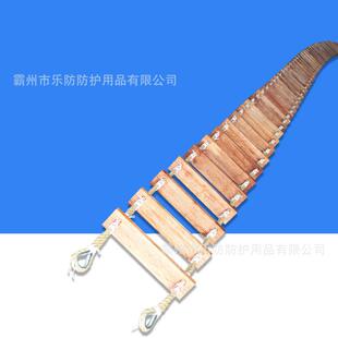 船用加厚登乘梯引水梯救生艇筏应急攀爬梯大承重引航员实木软梯