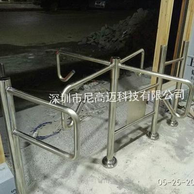 尼高迈景区游乐园单向出入口半高旋转转闸不锈钢单项导流闸门厂家