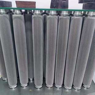 222接口波折滤芯不锈钢烧结毡滤芯造粒机折叠滤过滤器液压油滤芯