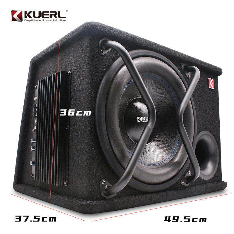 厂家大功率车载12V音箱改装汽车音响有源梯形超重12寸低音炮