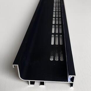 (支持定 制)橱柜隐形铝合金拉手带灯槽带透气孔橱柜地柜L型免拉手