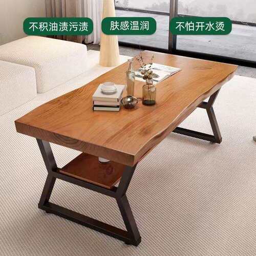 实木茶几餐桌两用加高60客厅家用阳台现代简约沙发中间茶台桌子