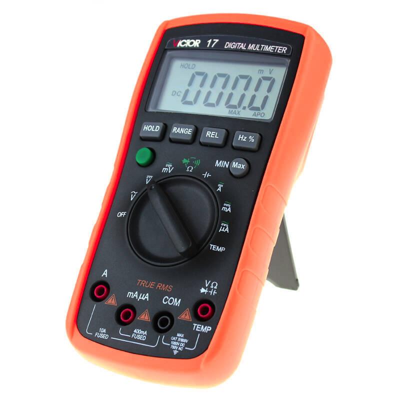 胜利VC17 自动量程数字万用表 多用表 电容1000uF 数显多用表15B+