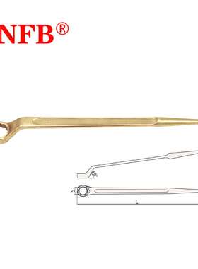 天津桥防CNFB安全防爆工具梅花扳手防爆高劲撬棒梅花扳手 T8154