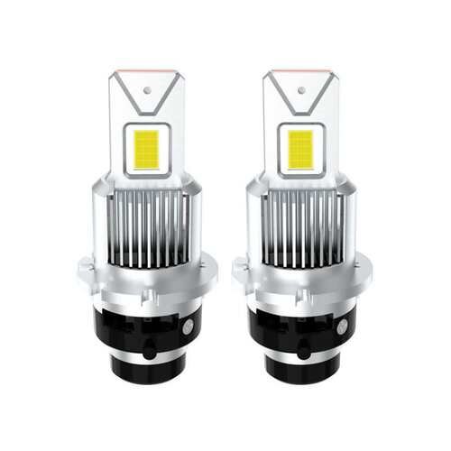 替换原车HID带风扇6500K 35W直插款一体式D4 LED D2 D1 D3led大灯